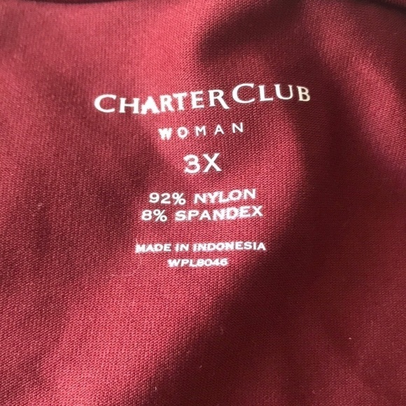 𝅺🆕 Charter Club Cranberry Tank 3X - Picture 5 of 5
